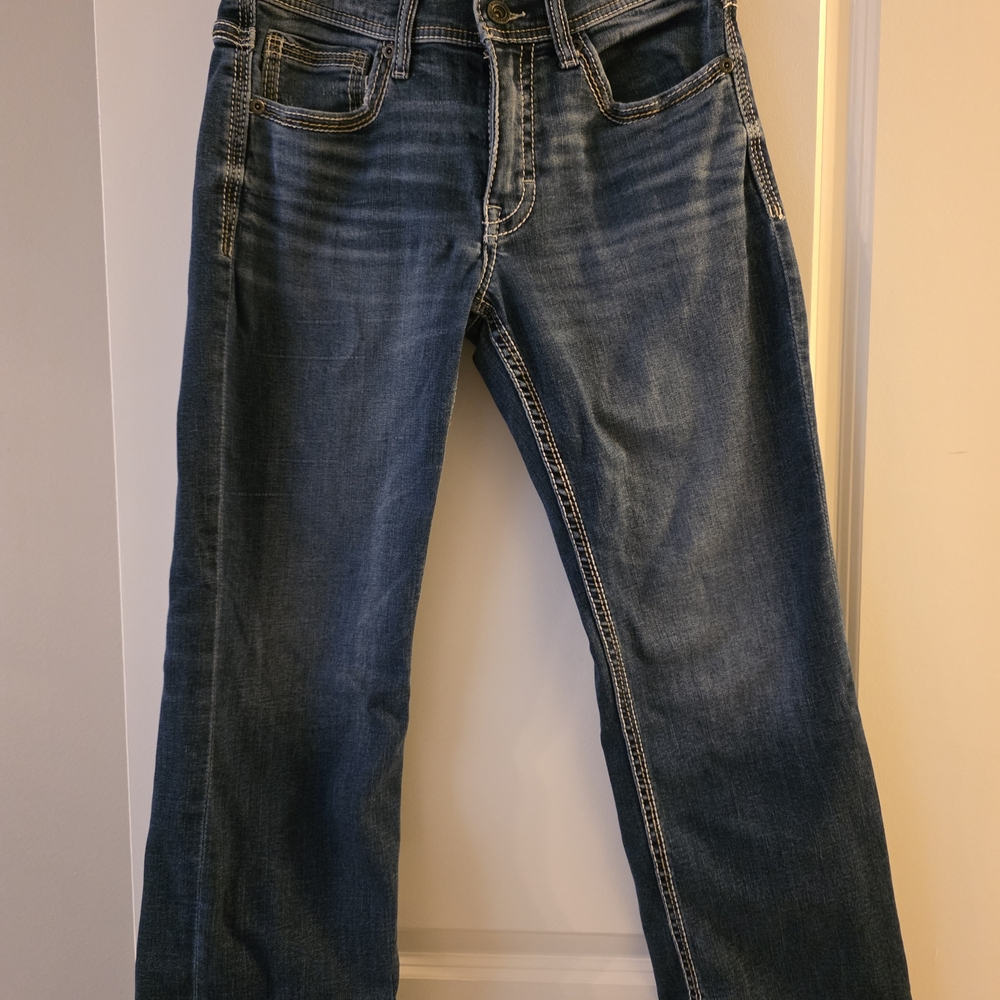 BKE Jake Bootcut Jeans in Deep Blue